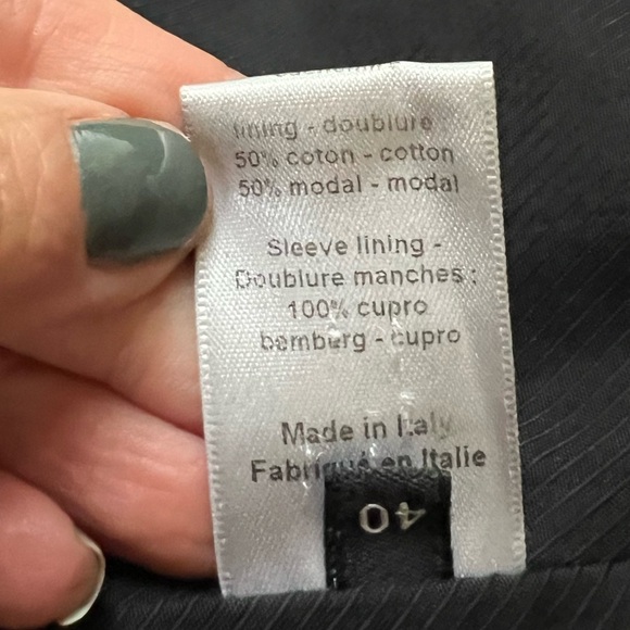 JOSEPH Black wool & cashmere modern pea coat size IT 40 or US 8 EUC - Picture 9 of 10